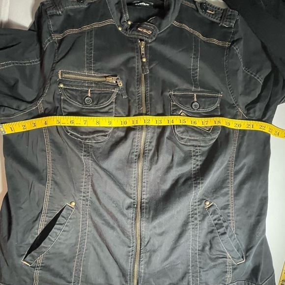 Avenue women’s Y2K plus size denim 90’s layering jacket.  Size 18/20 - Picture 9 of 10